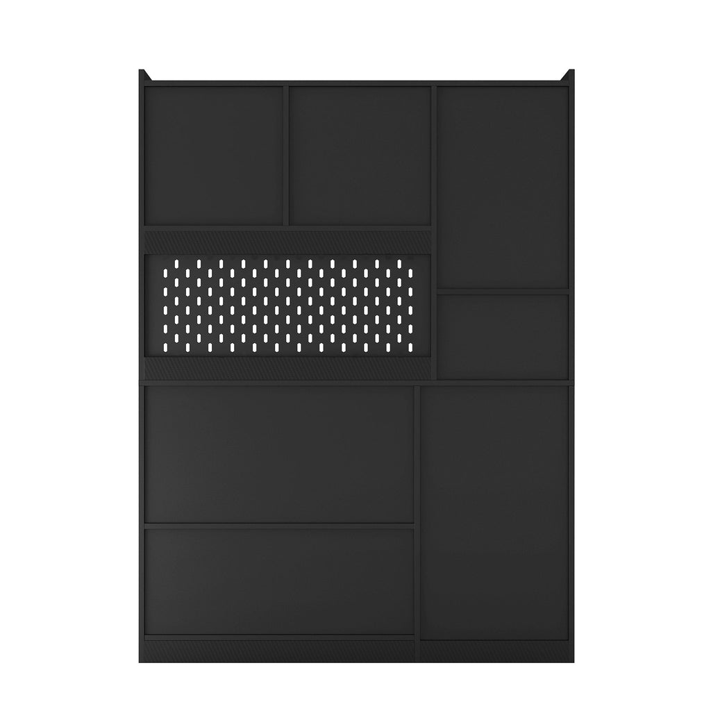 L Shaped Desk,Computer Desk with Drawers,Bookshelf,with LED Light,Modern Corner Desk,Home Office Desk,L-Shaped Study Table Writing Desk,Corner Gaming Computer Desk with Storage