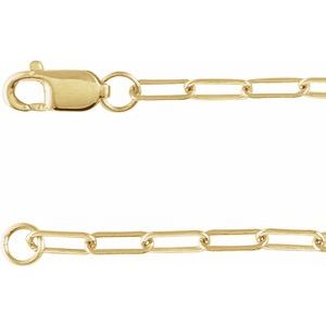 14K Yellow Gold .07 CT Natural Diamond Micro Bezel-Set 16" Necklace