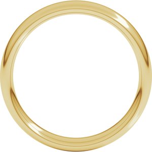 10K Yellow 4 mm Comfort-Fit European-Style Band Size 20