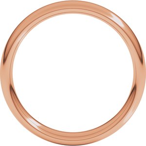 10K Rose 4 mm Comfort-Fit European-Style Band Size 20