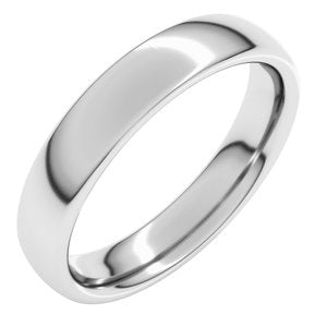 Platinum 4 mm Comfort-Fit European-Style Band Size 5.5