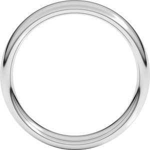 Platinum 5 mm Comfort-Fit European-Style Band Size 12.5
