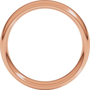 18K Rose 5 mm Comfort-Fit European-Style Band Size 8.5