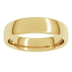 18K Yellow 5 mm Comfort-Fit European-Style Band Size 11.5