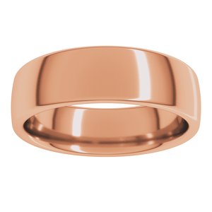 10K Rose 6 mm Comfort-Fit European-Style Band Size 5.5