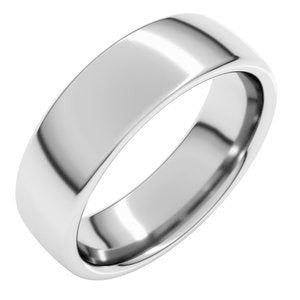 Sterling Silver 6 mm Comfort-Fit European-Style Band Size 18