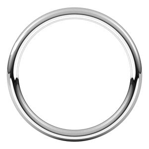 10K White 2 mm Comfort-Fit European-Style Band Size 20