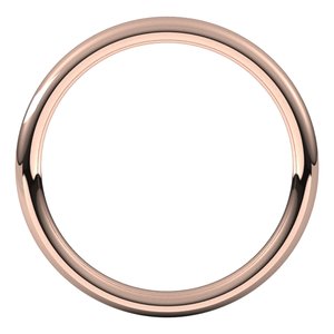 18K Rose 2 mm Comfort-Fit European-Style Band Size 12