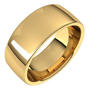 18K Yellow 8 mm Comfort-Fit European-Style Band Size 11.5
