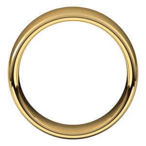 10K Yellow 8 mm Comfort-Fit European-Style Band Size 10