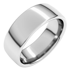 Platinum 7 mm Comfort-Fit European-Style Band Size 12