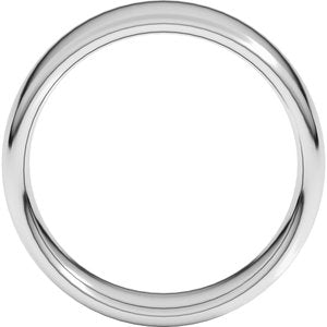 18K White 7 mm Comfort-Fit European-Style Band Size 4