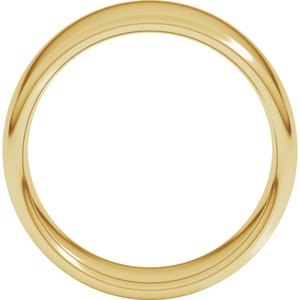 10K Yellow 8 mm Comfort-Fit European-Style Band Size 8.5