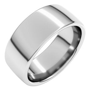 Sterling Silver 8 mm Comfort-Fit European-Style Band Size 20