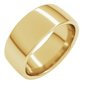 10K Yellow 8 mm Comfort-Fit European-Style Band Size 5.5