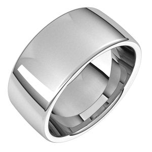 Sterling Silver 9 mm Comfort-Fit European-Style Band Size 13