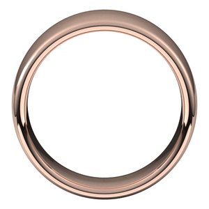 14K Rose 9 mm Comfort-Fit European-Style Band Size 18