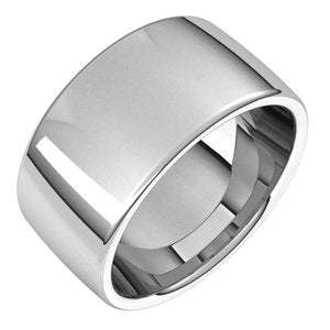 14K X1 White 10 mm Comfort-Fit European-Style Band Size 9