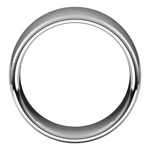 18K White 10 mm Comfort-Fit European-Style Band Size 13