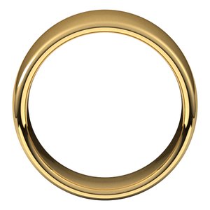 14K Yellow 10 mm Comfort-Fit European-Style Band Size 19