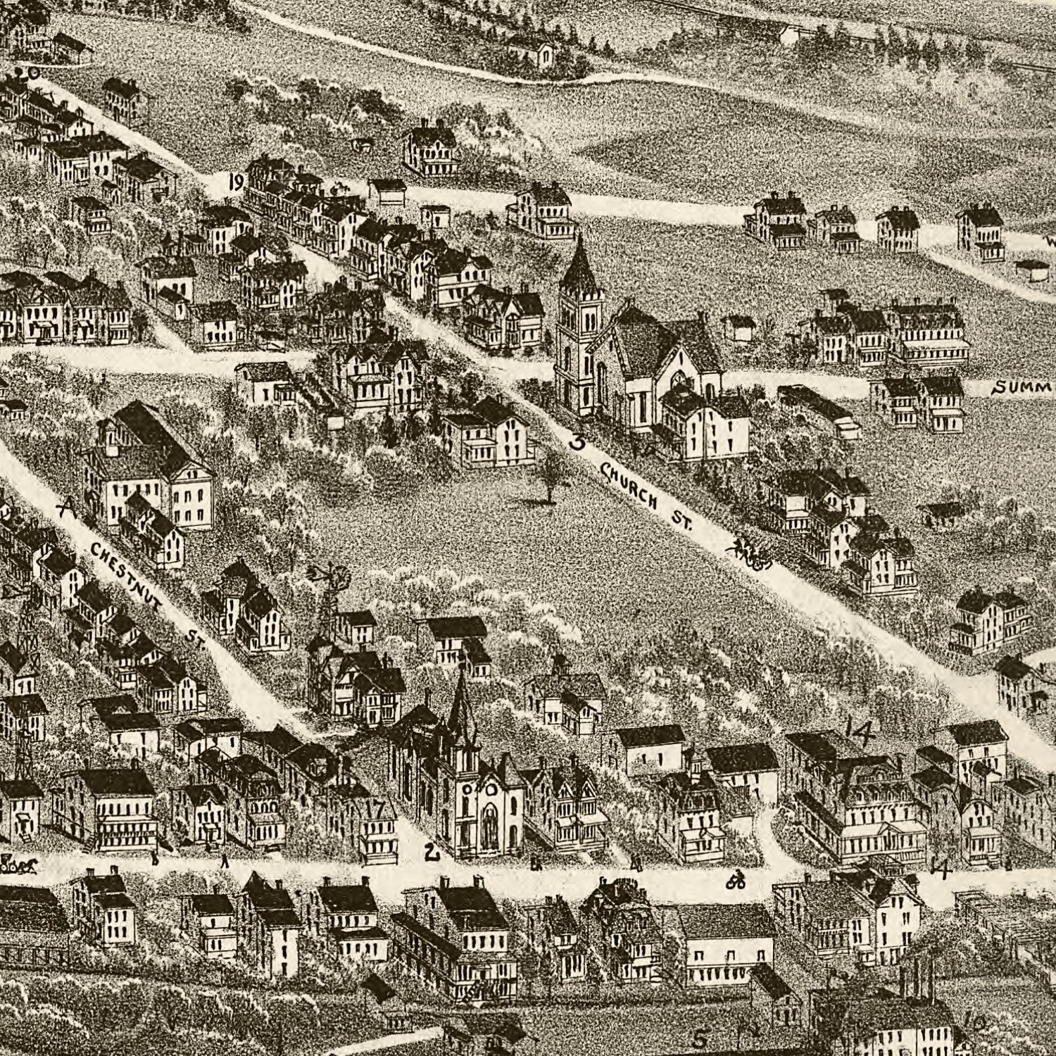 Vintage Map of Mohrsville, Pennsylvania 1898