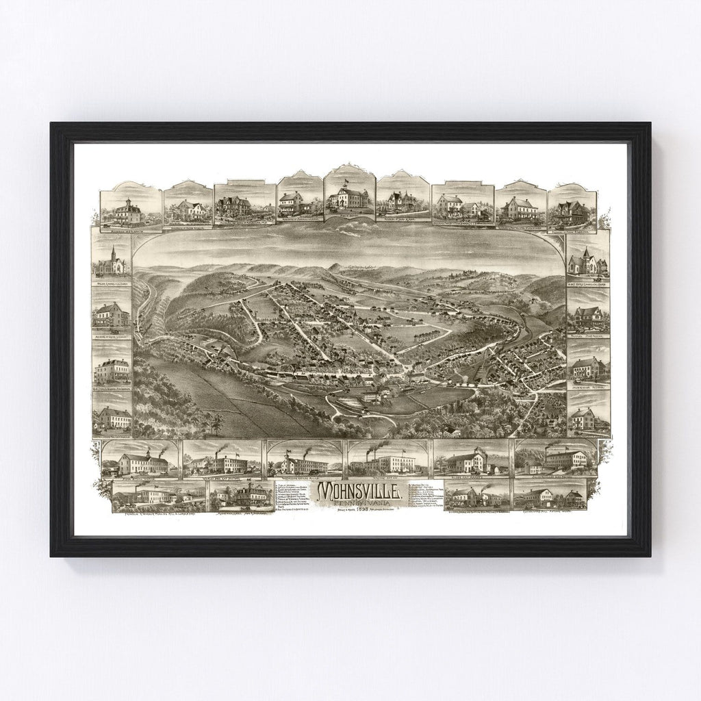 Vintage Map of Mohrsville, Pennsylvania 1898