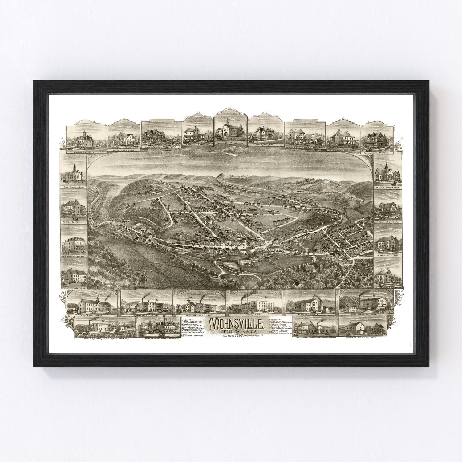 Vintage Map of Mohrsville, Pennsylvania 1898