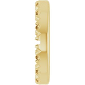 18K Yellow Gold 1 mm Round 4.6 mm ID French-Set Earring Jacket Mounting – image 6