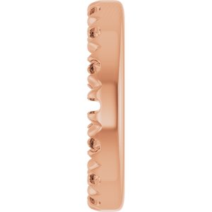18K Rose Gold 1 mm Round 4.6 mm ID French-Set Earring Jacket Mounting – image 6