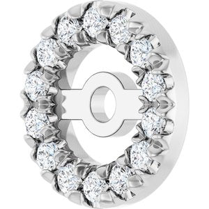 Sterling Silver 1 mm Round 3.6 mm ID French-Set Earring Jacket Mounting – image 3