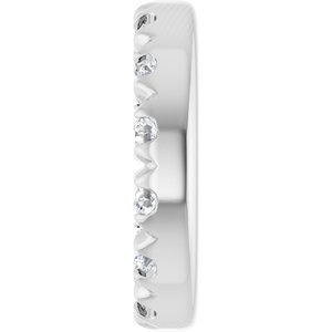 10K White Gold 1 mm Round 3.6 mm ID French-Set Earring Jacket Mounting – image 5