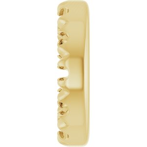 14K Yellow Gold 1 mm Round 3 mm ID French-Set Earring Jacket Mounting – image 6