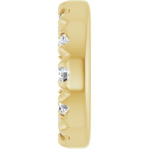 18K Yellow Gold 1 mm Round 3 mm ID French-Set Earring Jacket Mounting – image 5