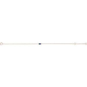 14K Rose Gold Natural Blue Sapphire 6 1/2-7 1/2" Bracelet – image 2