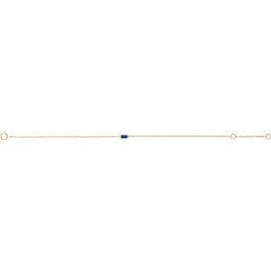 14K Yellow Gold Vermeil Lab-Grown Blue Sapphire 6 1/2-7 1/2" Bracelet – image 2