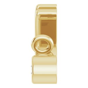 14K Yellow Gold .015 CT Natural Diamond Mrs Necklace Center