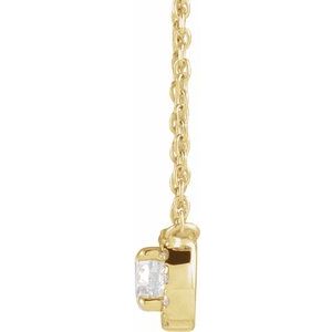 14K Yellow Gold 1/3 CTW Natural Diamond 18" Necklace