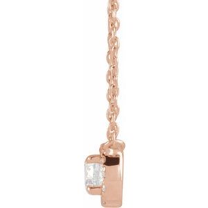 14K Rose Gold 1/3 CTW Natural Diamond 16" Necklace