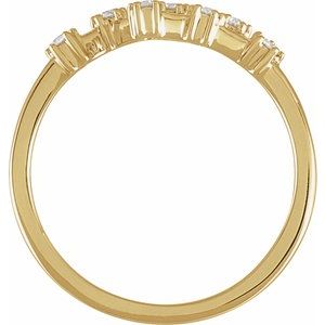 14K Yellow Gold 1/6 CTW Natural Diamond Virgo Constellation Ring