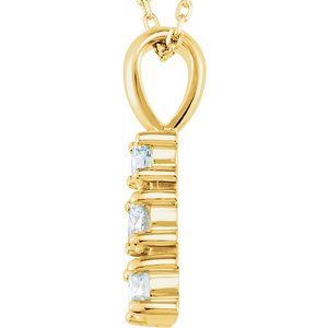 14K Yellow Gold 1/2 CTW Lab-Grown Diamond 18" Necklace