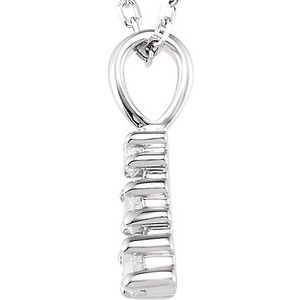 14K White Gold 1/3 CTW Lab-Grown Diamond 18" Necklace