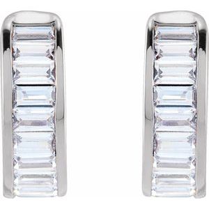 14K White Gold 3/4 CTW Lab-Grown Diamond Ear Cuff – image 2