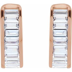 14K Rose Gold 3/4 CTW Lab-Grown Diamond Ear Cuff