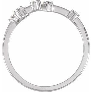 14K White Gold 1/6 CTW Natural Diamond Taurus Constellation Ring
