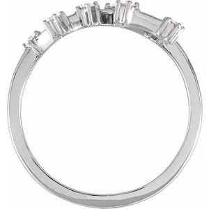 14K White Gold 1/5 CTW Natural Diamond Leo Constellation Ring
