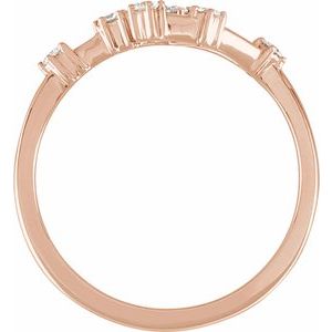 14K Rose Gold 1/6 CTW Natural Diamond Libra Constellation Ring