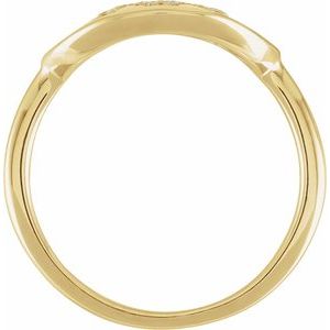 Accented Initial Signet Ring