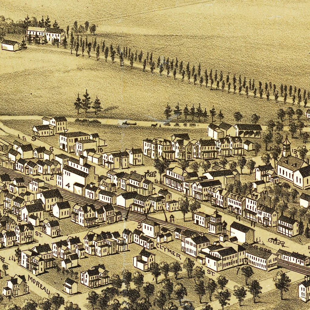 Vintage Map of Morrisville, Pennsylvania 1893