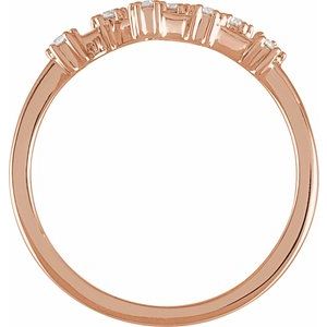 14K Rose Gold 1/6 CTW Natural Diamond Virgo Constellation Ring