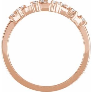 14K Rose Gold 1/5 CTW Natural Diamond Capricorn Constellation Ring